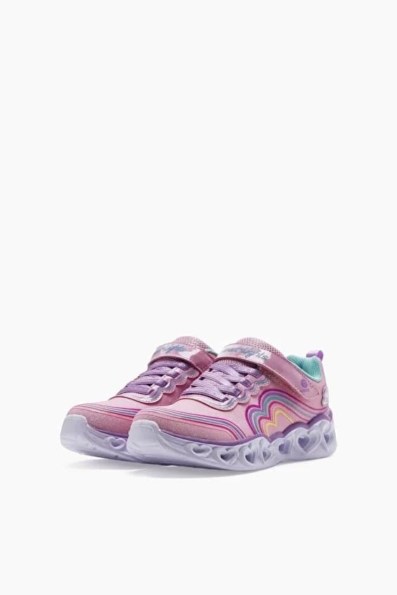 Skechers HEART LİGHTS - RETRO HEARTS Büyük Kız Çocuk Pembe Işıklı Spor Ayakkabı · 302689L-LPMT (4/11)