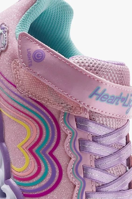Skechers HEART LİGHTS - RETRO HEARTS Büyük Kız Çocuk Pembe Işıklı Spor Ayakkabı · 302689L-LPMT (8/11)