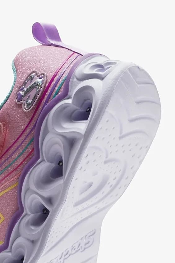 Skechers HEART LİGHTS - RETRO HEARTS Büyük Kız Çocuk Pembe Işıklı Spor Ayakkabı · 302689L-LPMT (10/11)