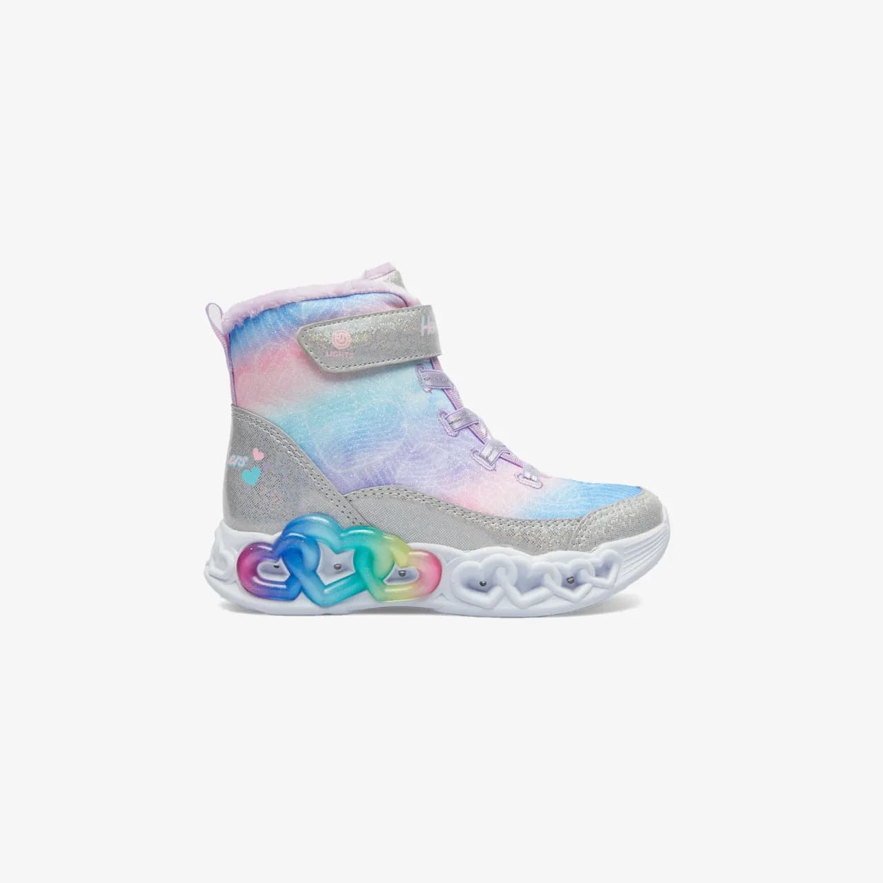 Skechers Infinite Heart Lights - Lovin Hearts Büyük Kız Çocuk Gri Işıklı Bot — Çok Renkli