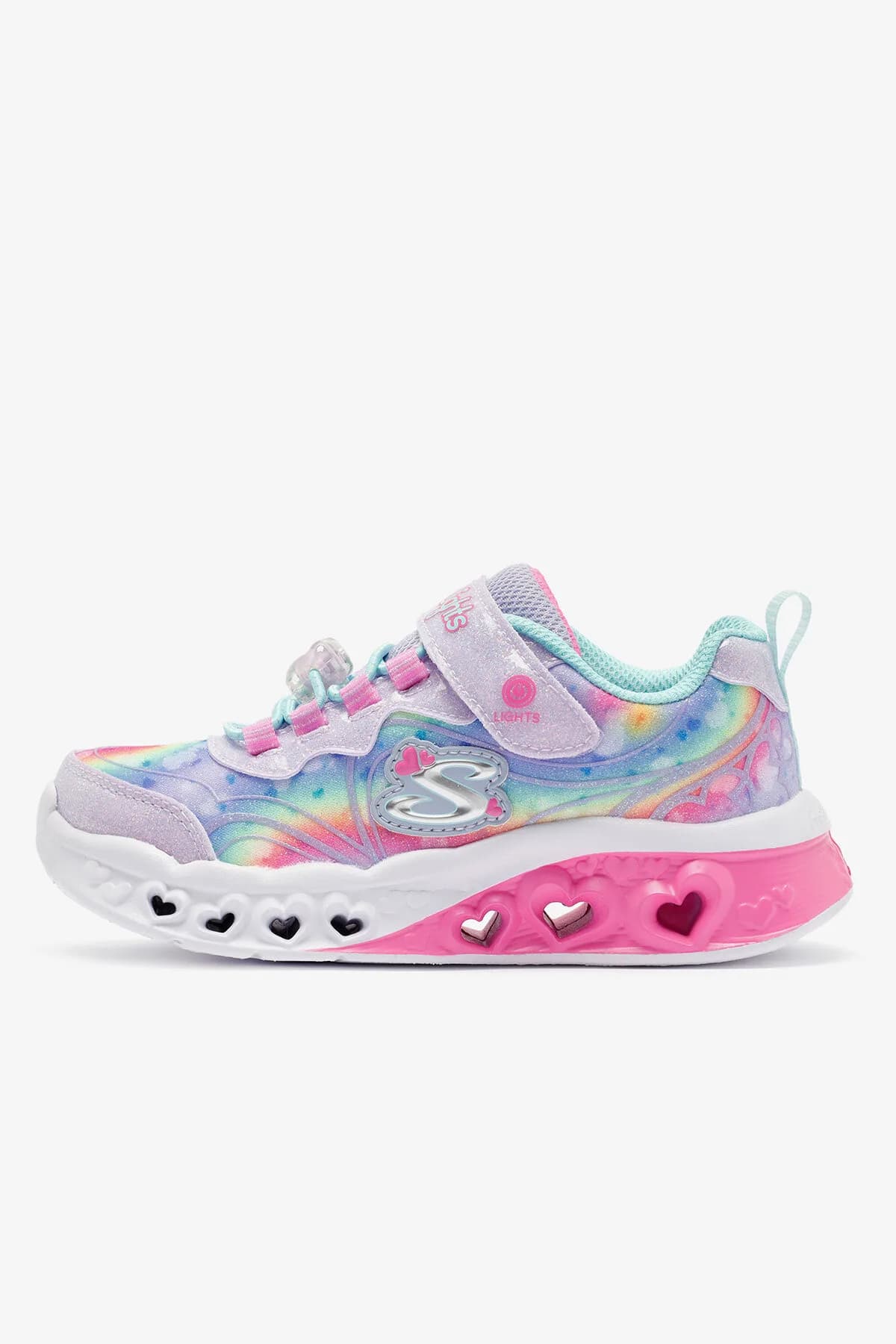 Skechers Çocuk Flutter Heart Lights Groovy Swirl Ayakkabı Renkli — Çok Renkli