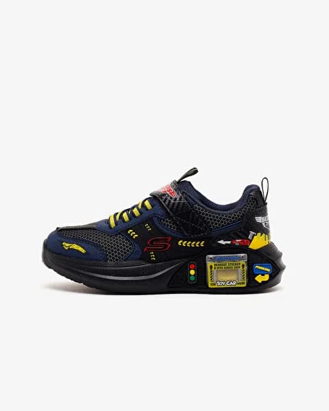 Skechers Garage Büyük Erkek Çocuk Siyah Spor Ayakkabı