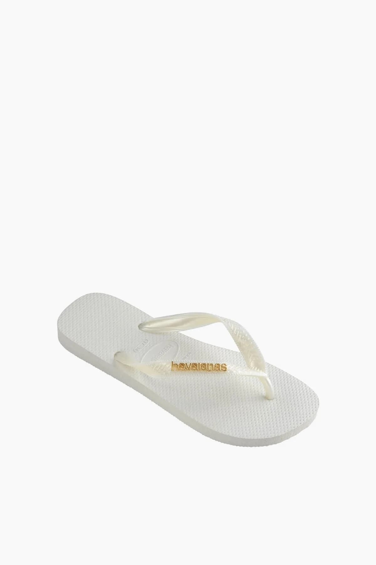 Havaianas Kadın Top Logo Metallic Terlik Beyaz görsel 1