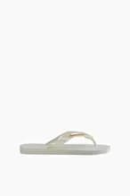 Havaianas Kadın Top Logo Metallic Terlik Beyaz