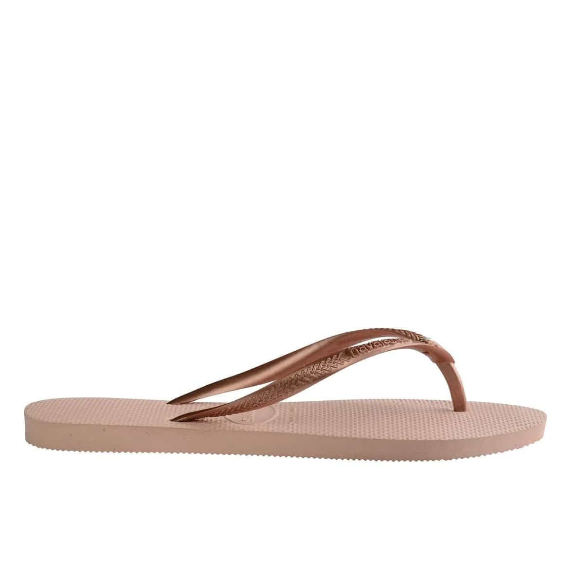 Havaianas Slim Crystal SW II Kadın Terlik - Ballet Rose — Çok Renkli