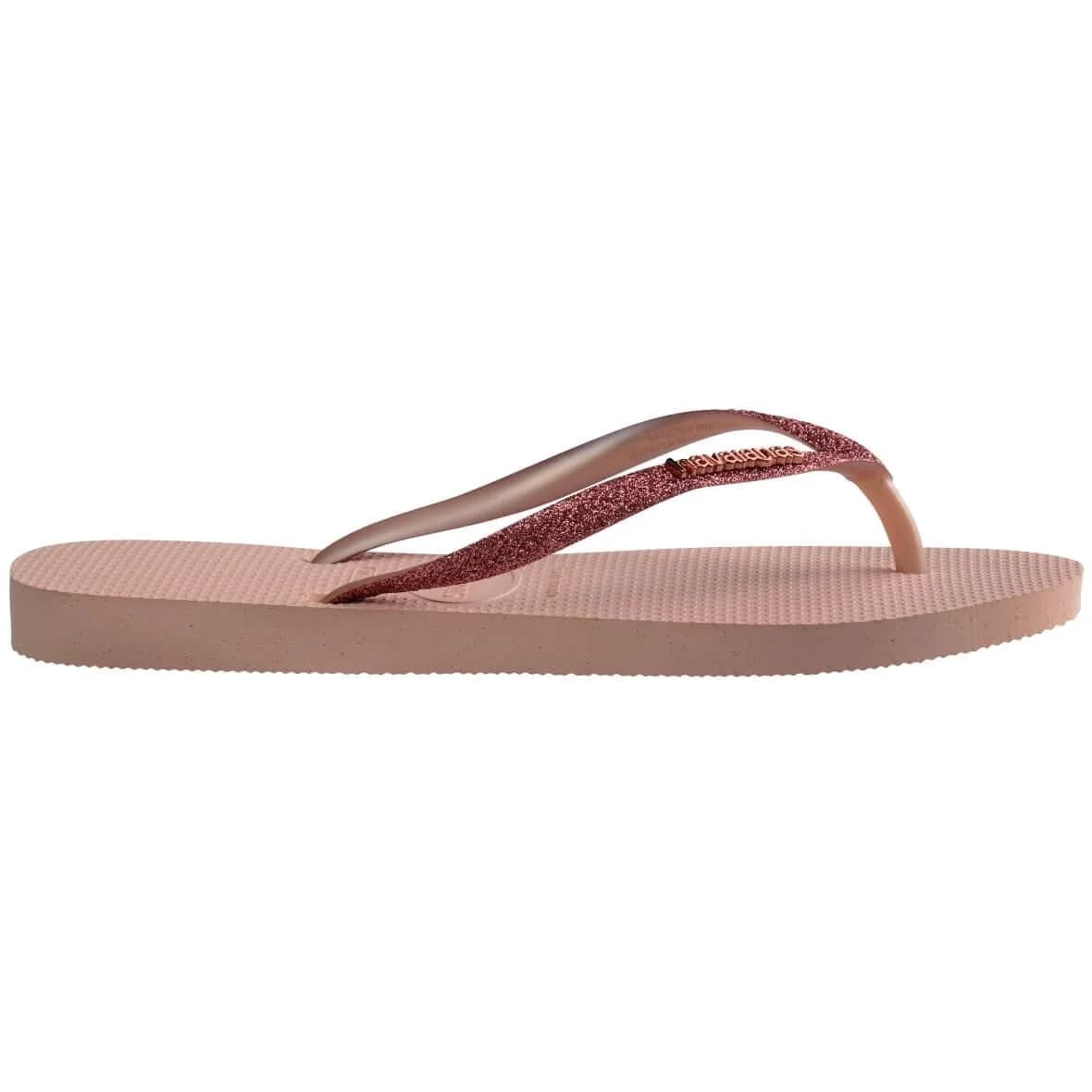 Havaianas Slim Glitter II Kadın Terlik - Pembe