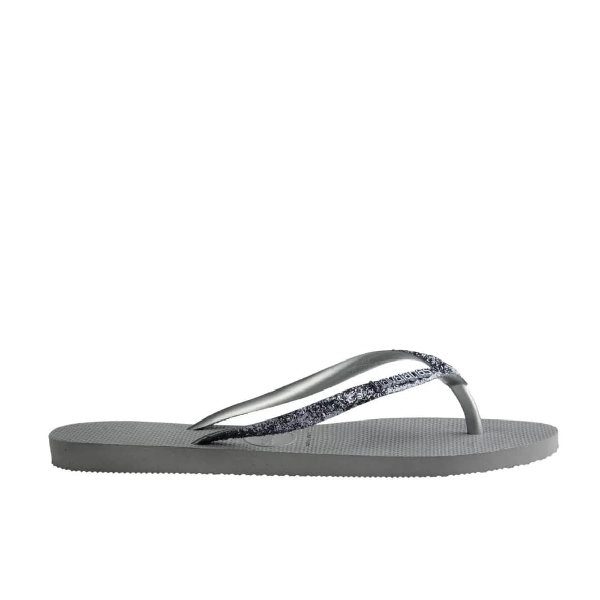 Havaianas Slim Glitter II Kadın Terlik - Çelik Gri