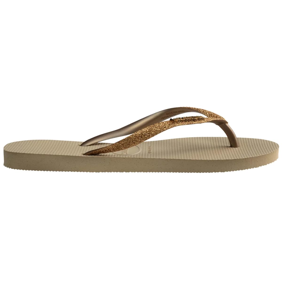 Havaianas Slim Glitter II Kadın Terlik - Altın — Sarı