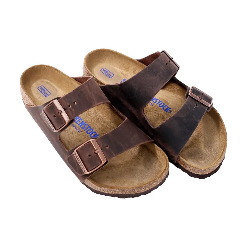 Birkenstock Arizona SFB Oiled Leather Unisex Terlik Kahverengi