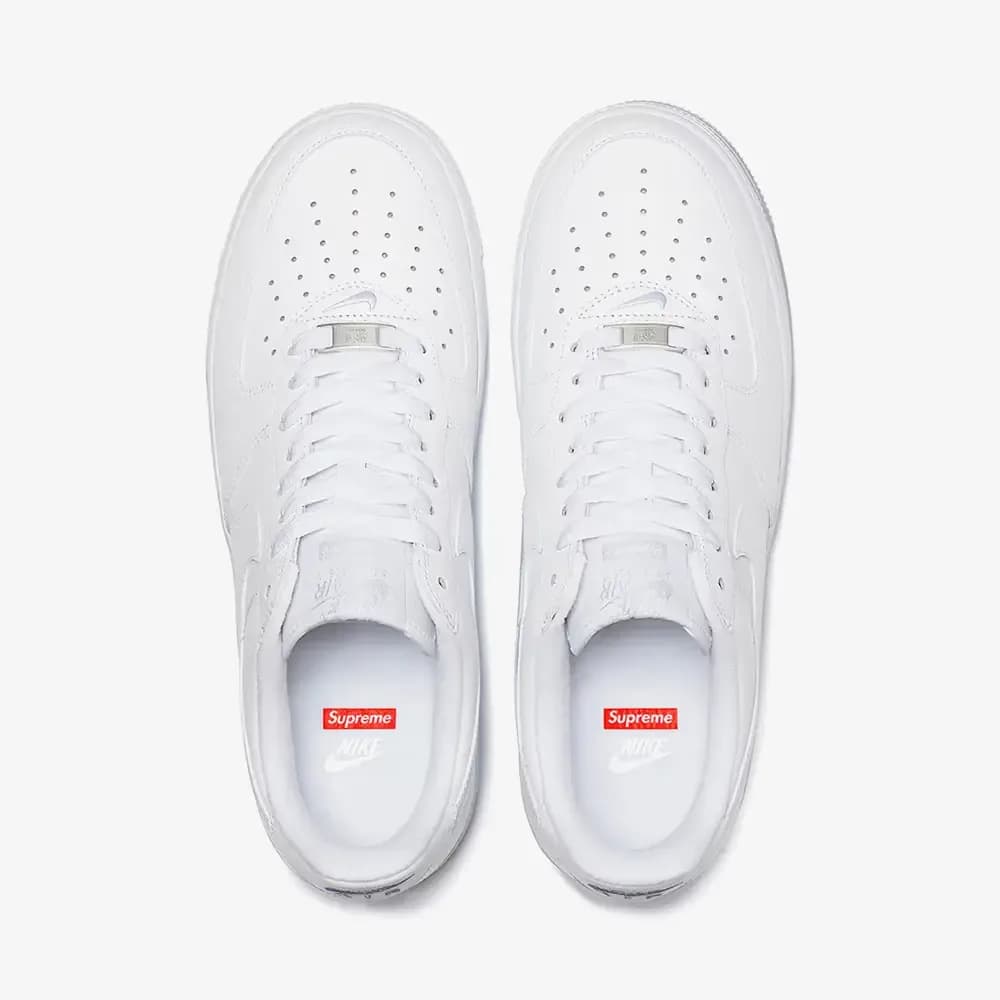 Nike x Supreme Air Force 1 Low 'White' — Beyaz · CU9225-100 (7/7)