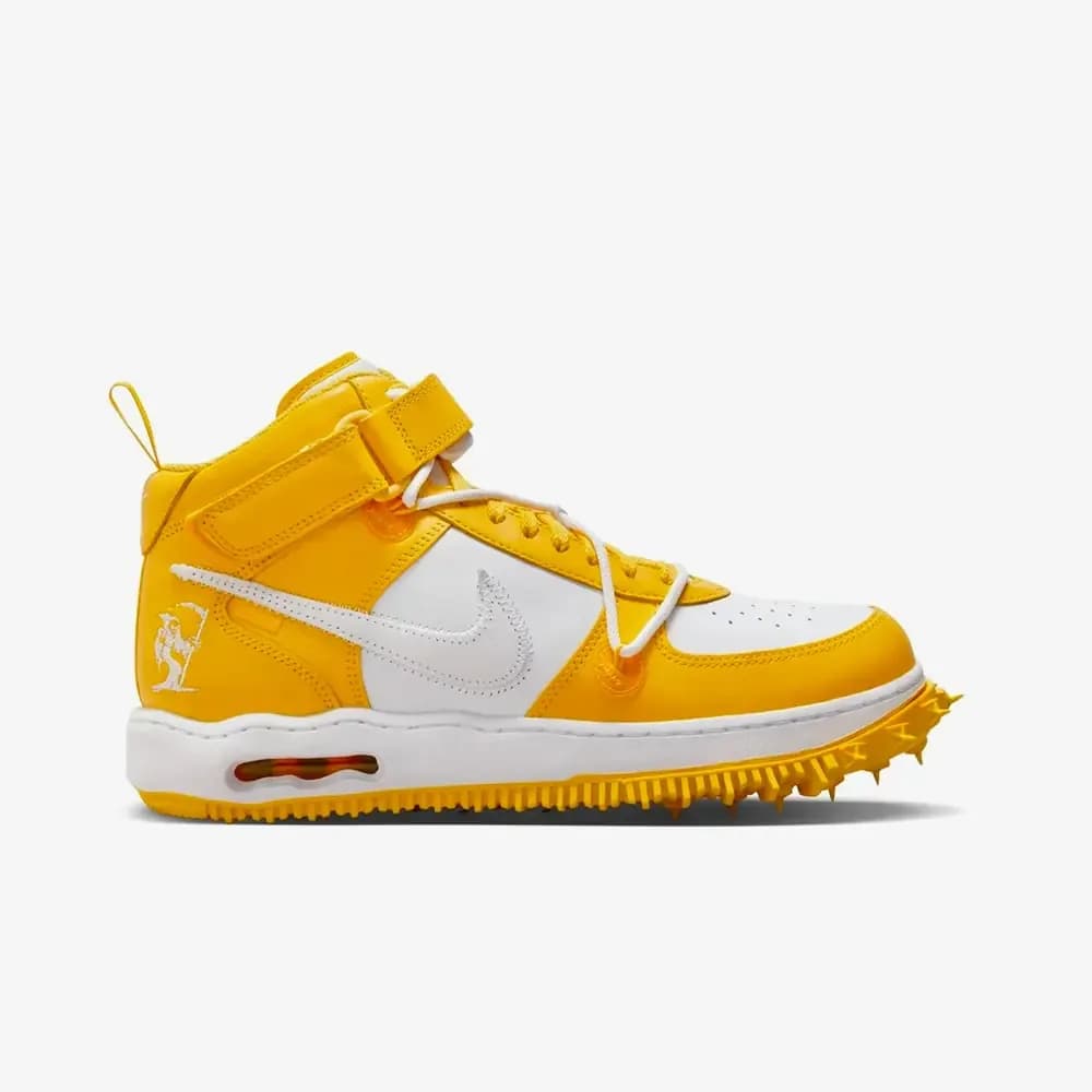Off-White™ 'x Nike Air Force 1 Mid 'White and Varsity Maize'