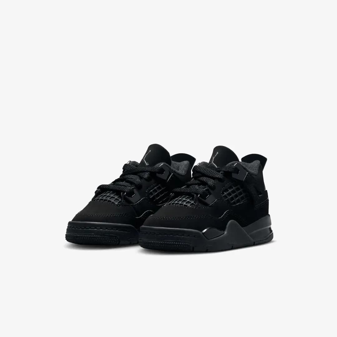 Nike Air Jordan 4 Retro 'Black Cat' (TD) — Siyah · IB4387-010 (4/7)