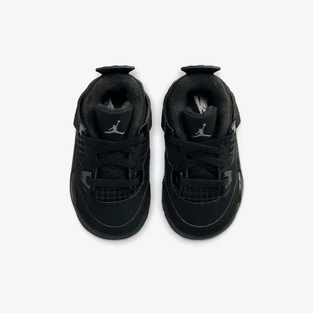 Nike Air Jordan 4 Retro 'Black Cat' (TD) — Siyah · IB4387-010 (6/7)