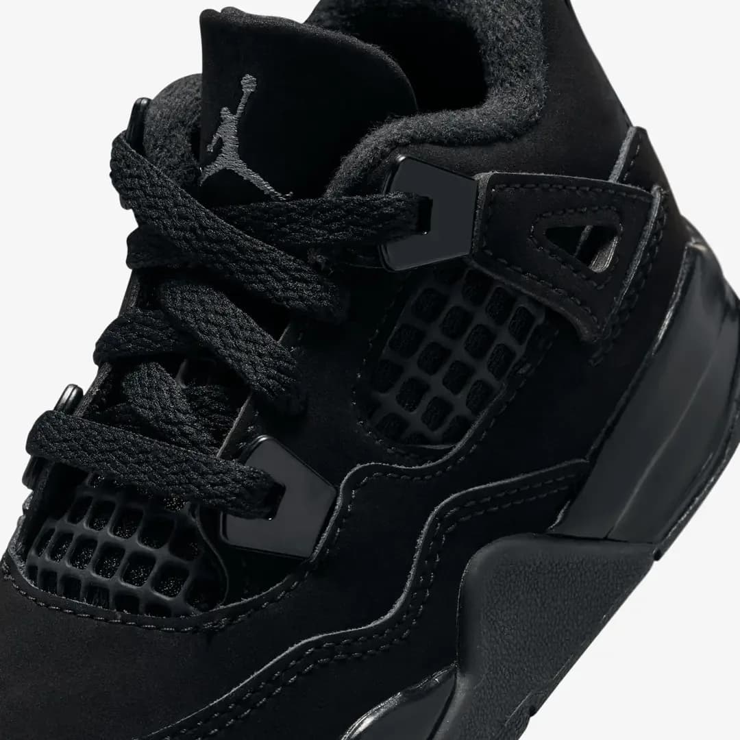 Nike Air Jordan 4 Retro 'Black Cat' (TD) — Siyah · IB4387-010 (7/7)