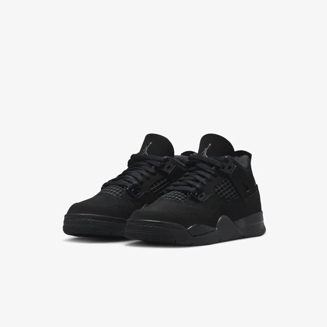 Nike Air Jordan 4 Retro 'Black Cat' (PS) — Siyah · IB4388-010 (4/8)