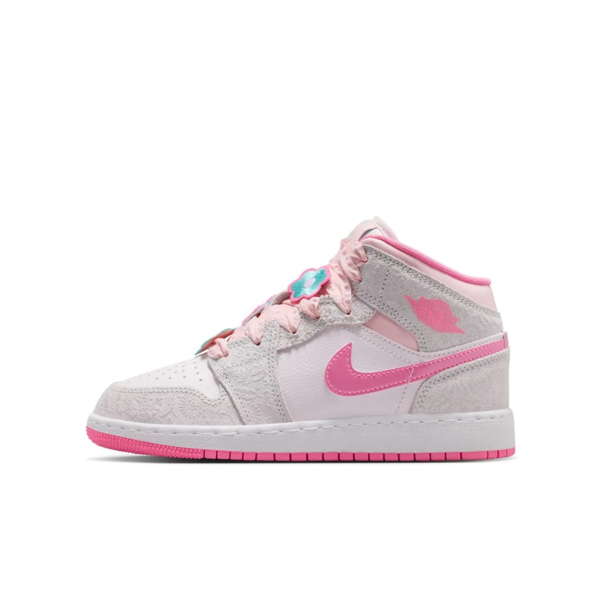 Nike Air Jordan 1 Mid Se Gs Basketbol Ayakkabısı — Çok Renkli