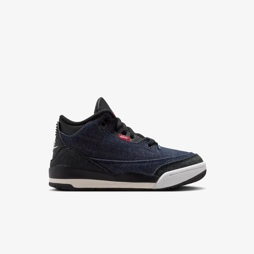 Air Jordan 3 x Levi's® 'Indigo and Gym Red' (PS)