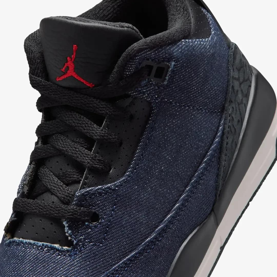 Nike Air Jordan 3 x Levi's® 'Indigo and Gym Red' (PS) — Kırmızı · IQ8058-400 (7/9)