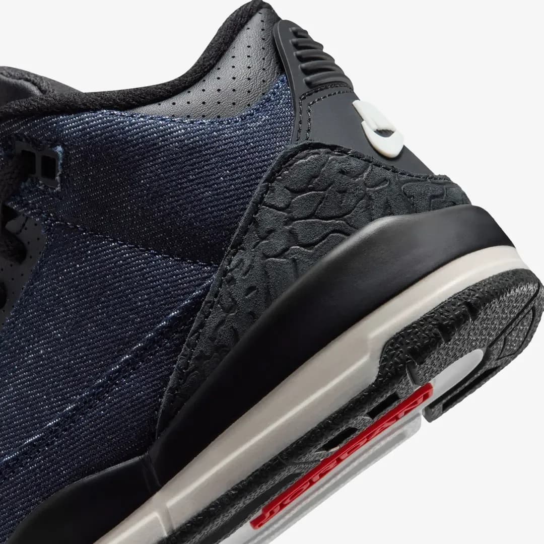 Nike Air Jordan 3 x Levi's® 'Indigo and Gym Red' (PS) — Kırmızı · IQ8058-400 (8/9)