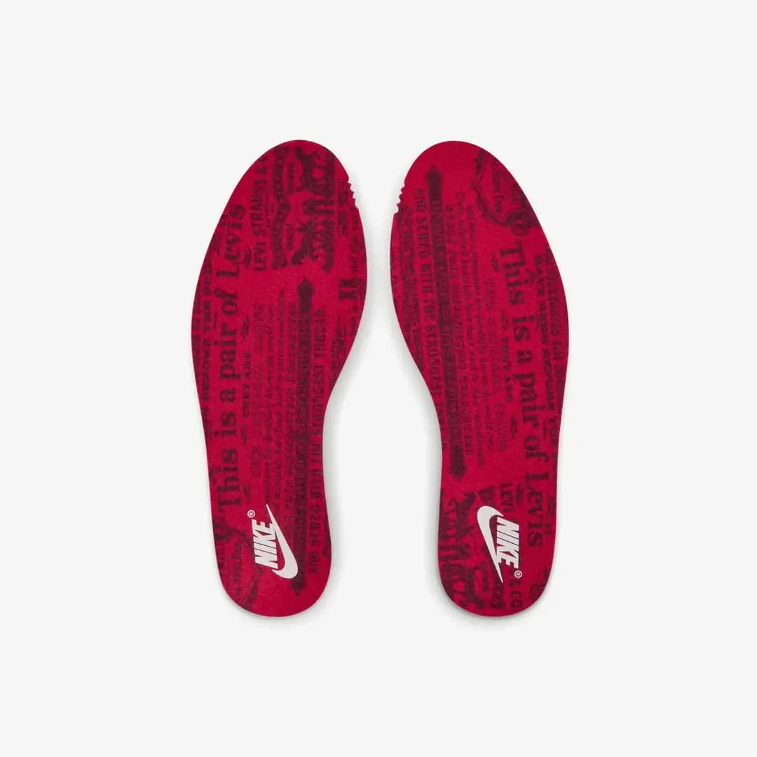 Nike Air Jordan 3 x Levi's® 'Indigo and Gym Red' (PS) — Kırmızı · IQ8058-400 (9/9)