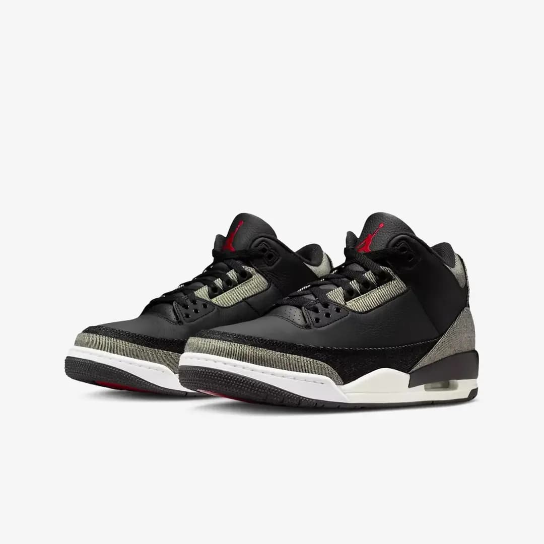 Nike Air Jordan 3 x Levi's® 'Black and White' — Beyaz · IR0914-400 (4/6)