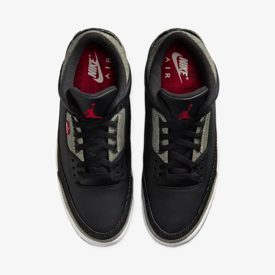 Nike Air Jordan 3 x Levi's® 'Black and White' — Beyaz · IR0914-400 (6/6)