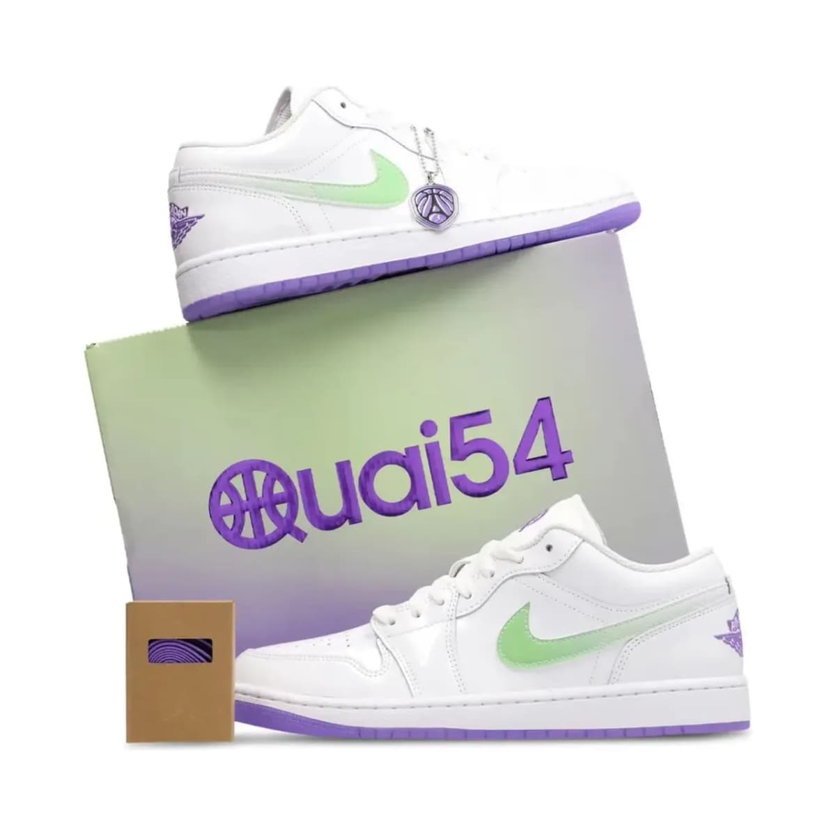 Nike Air Jordan 1 Low Se Quai 54 Erkek Basketbol Ayakkabısı — Çok Renkli