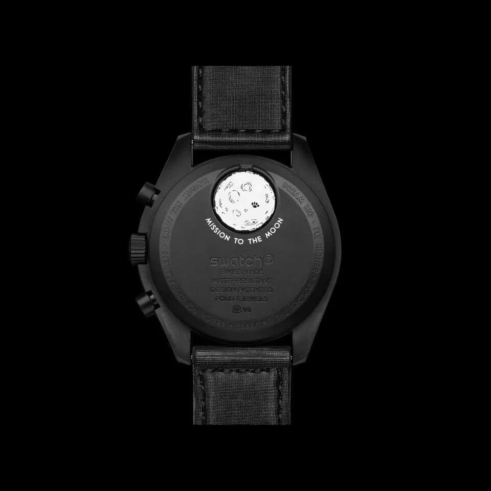 Swatch x Omega Moonphase Snoopy Black — Saat, Siyah · SO33B700 (3/6)