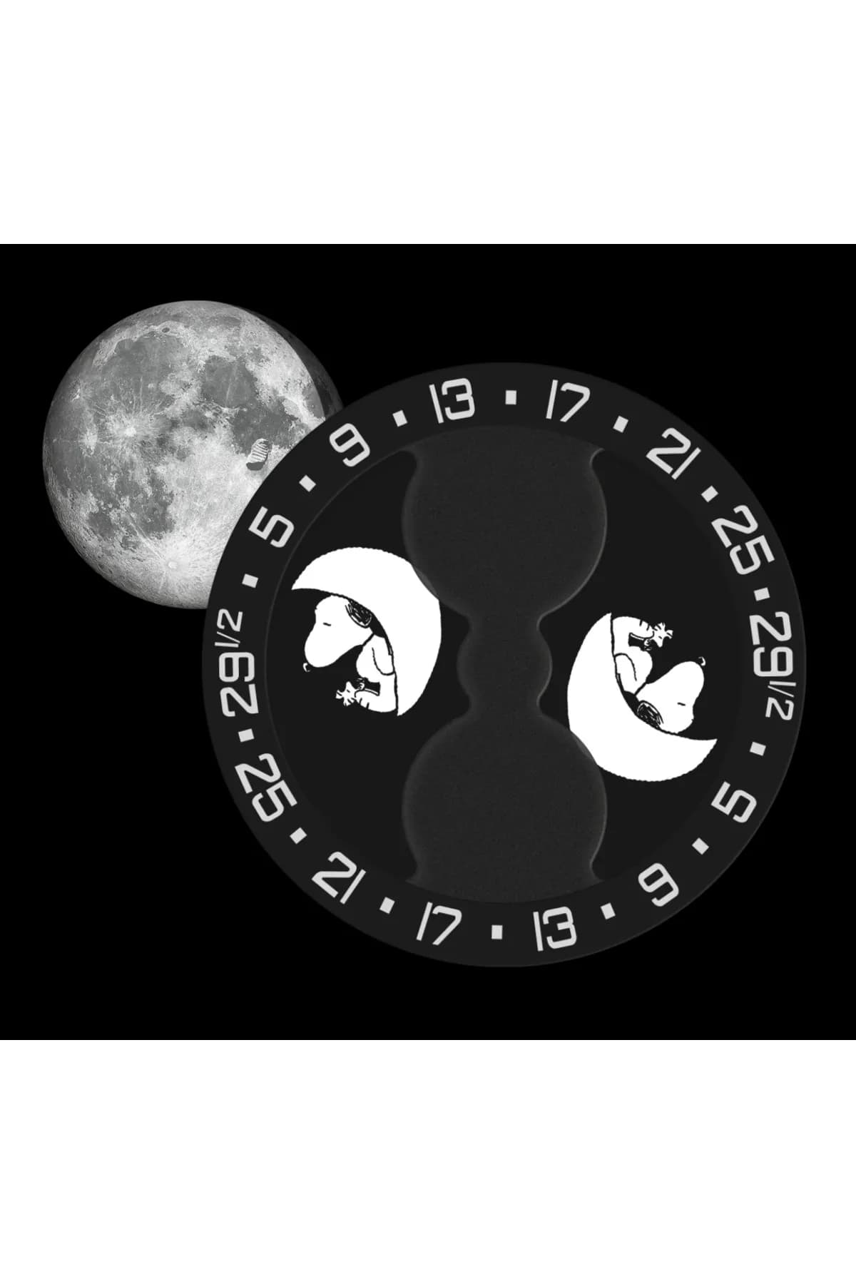 OMEGA X MISSION TO THE MOONPHASE - NEW MOON görsel 1