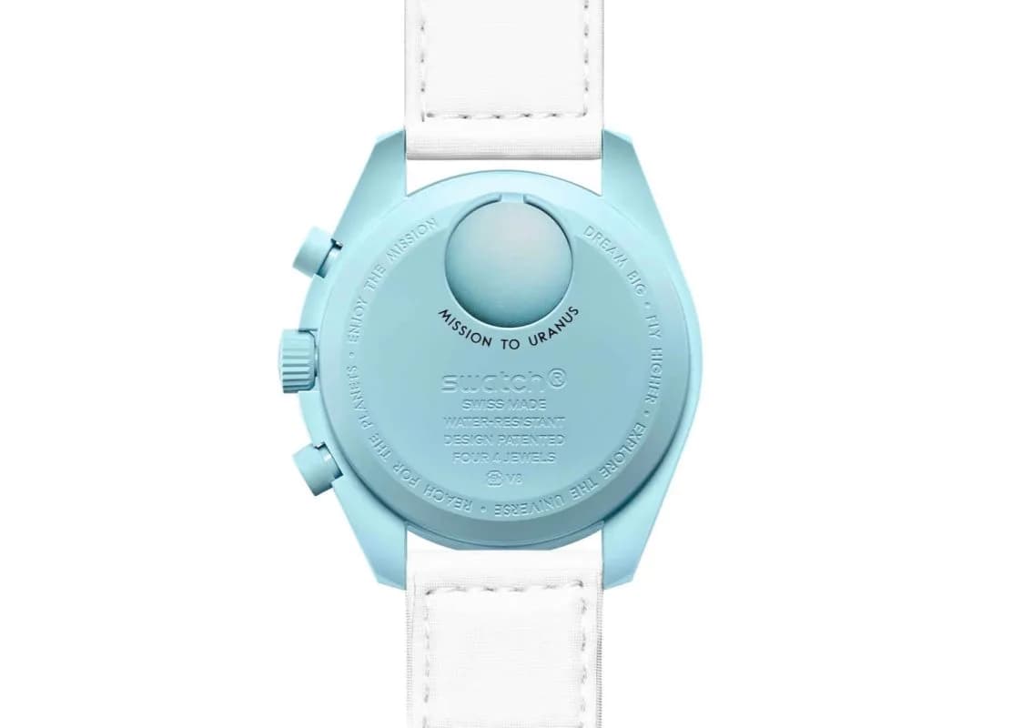 Swatch x Omega Uranus — Saat, Mavi · SO33L100 (3/4)