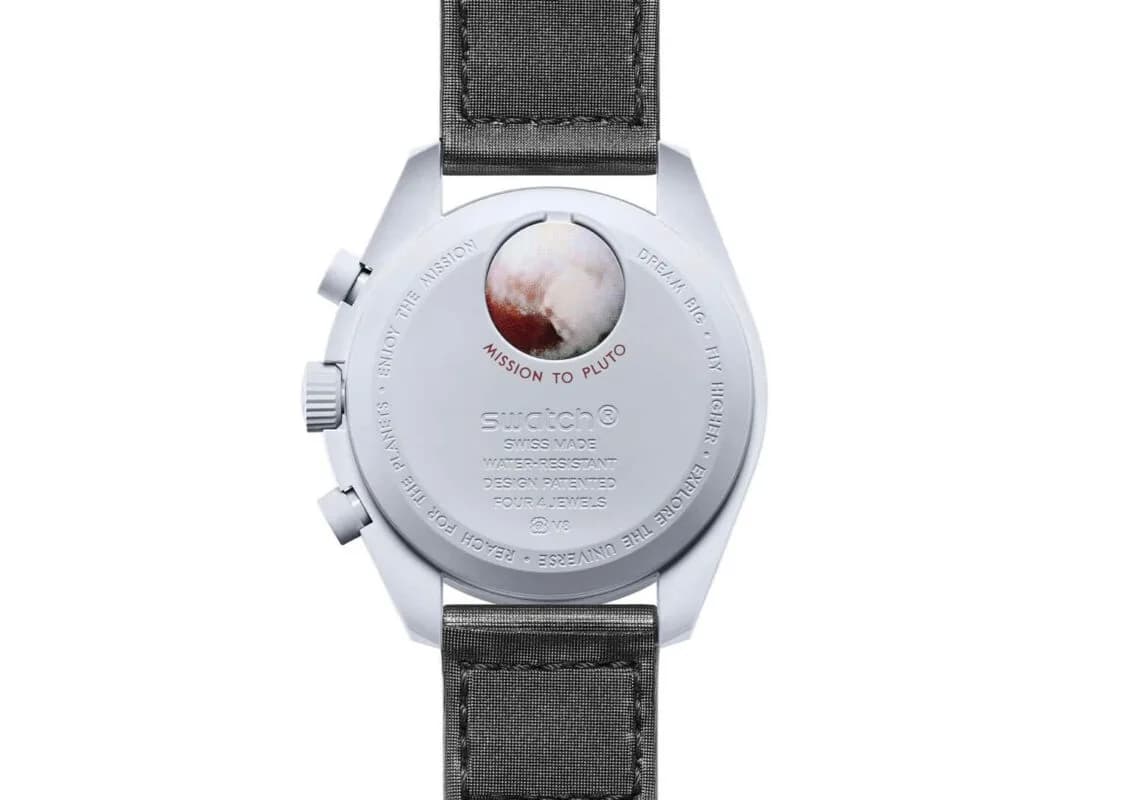 Swatch x Omega Pluto — Saat, Beyaz · SO33M101 (3/4)
