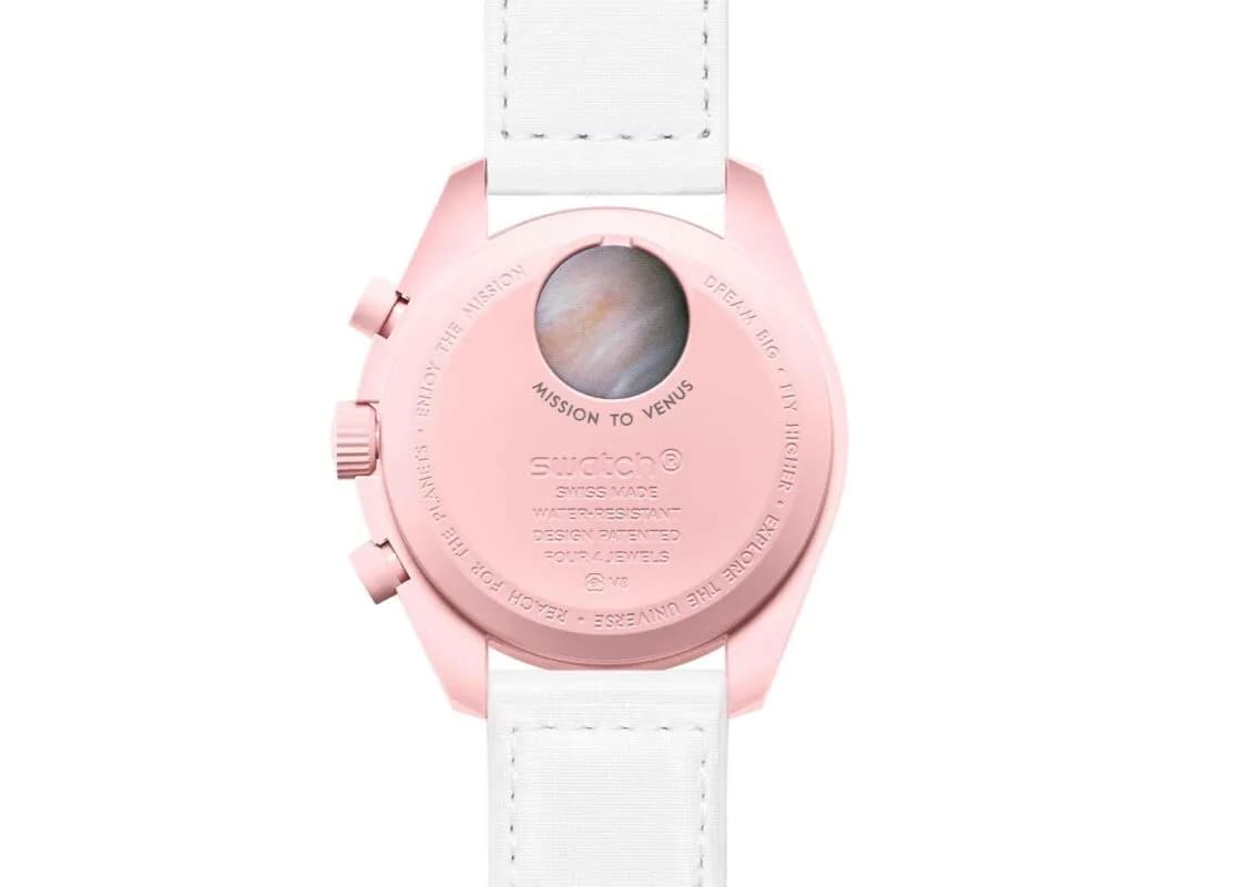Swatch x Omega Venus — Saat, Pembe · SO33P100 (3/4)