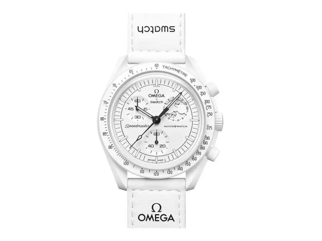 Omega Bioceramic Moonswatch Mission To Moonphase Snoopy White