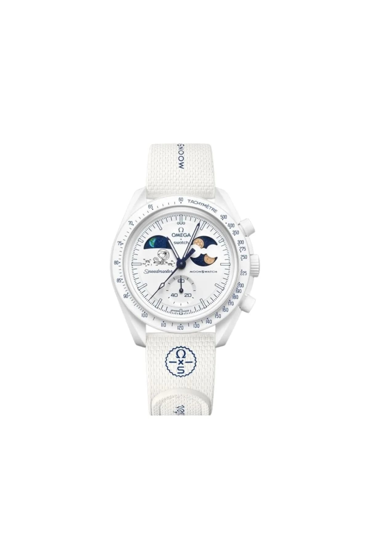Omega x Bioceramic MoonSwatch: Mission to Earthphase - Moonshine™ Gold (Cold Moon Edition) görsel 1