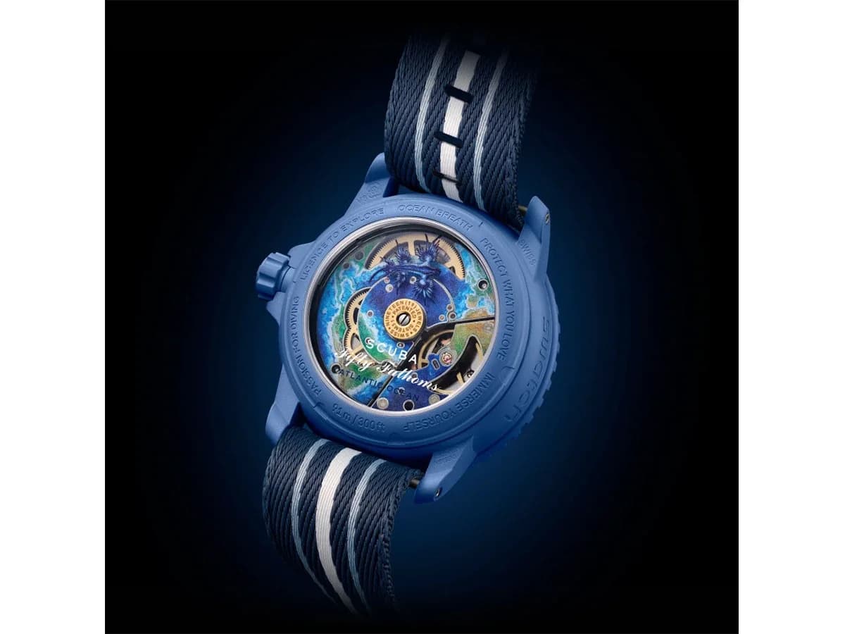 Swatch Blancpain Atlantıc Ocean — Saat, Mavi · SO35A100 (4/5)