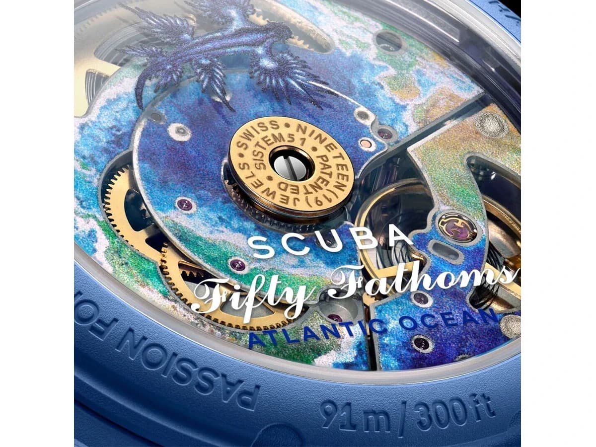 Swatch Blancpain Atlantıc Ocean — Saat, Mavi · SO35A100 (5/5)