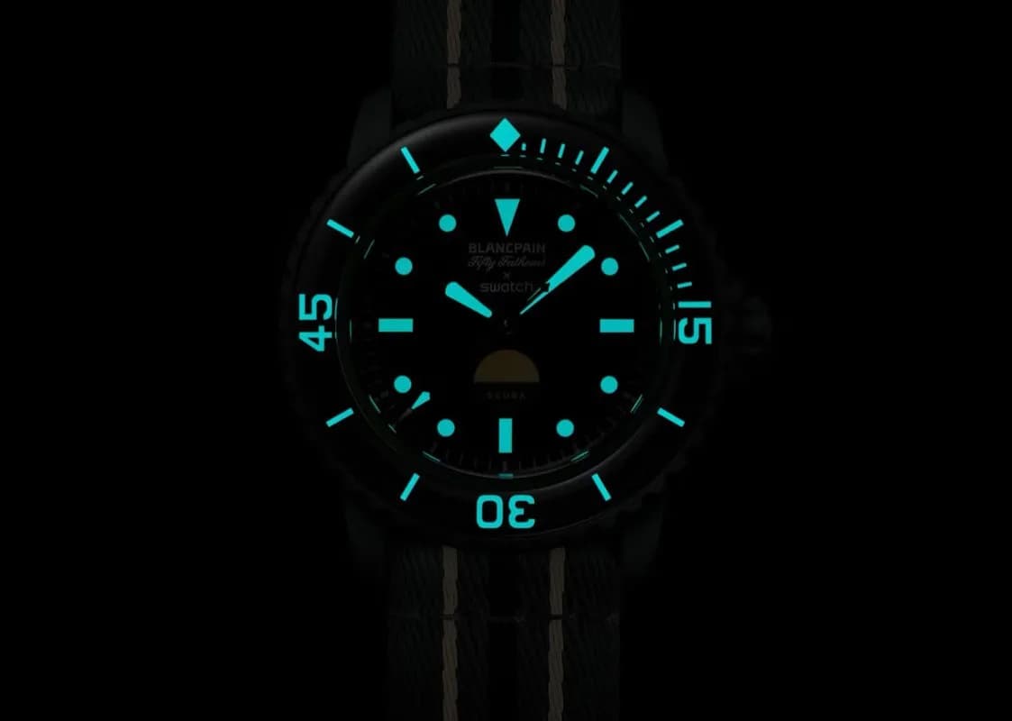 Swatch Blancpain Green Abyss — Saat, Yeşil · SO35G100 (4/4)