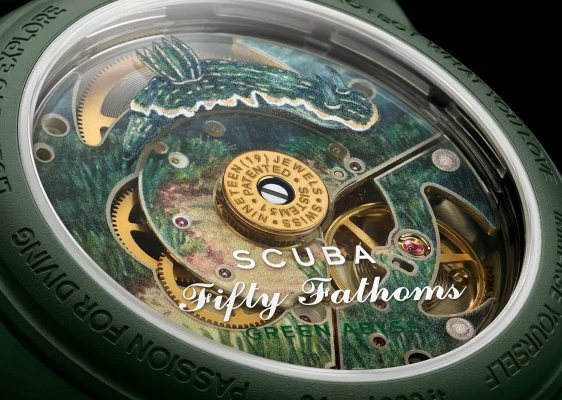 Swatch Blancpain Green Abyss — Saat, Yeşil · SO35G100 (3/4)