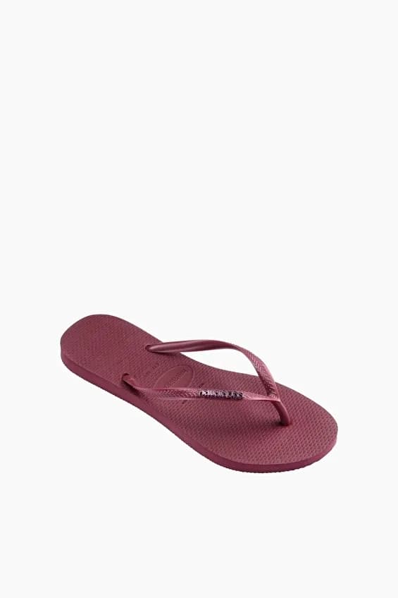Havaianas Kadın Slim Logo Metallic Terlik Bordo — Gri · 4119875933 (7/7)