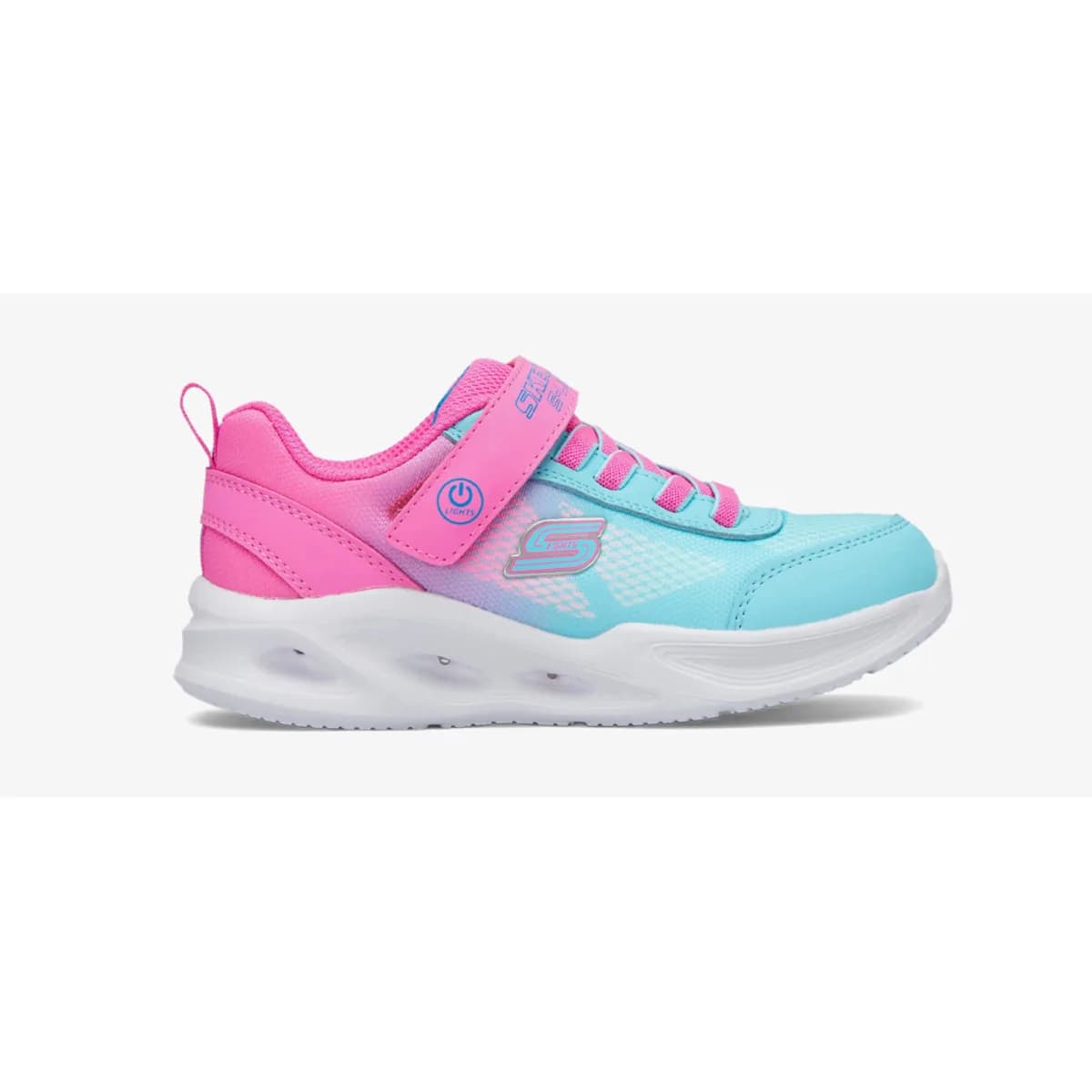 Skechers Sola Glow - Ombre Deluxe Büyük Kız Çocuk Pembe Işıklı Spor Ayakkabı