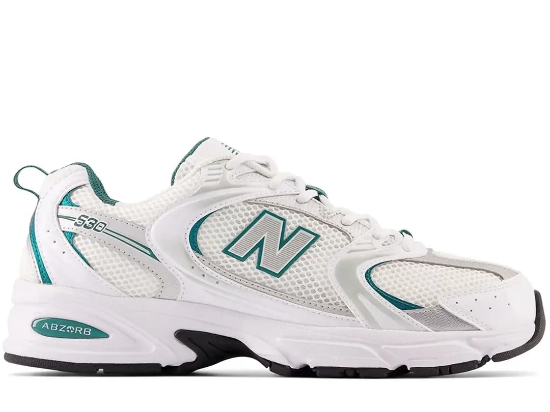 New Balance 530 Unisex White Silver Black