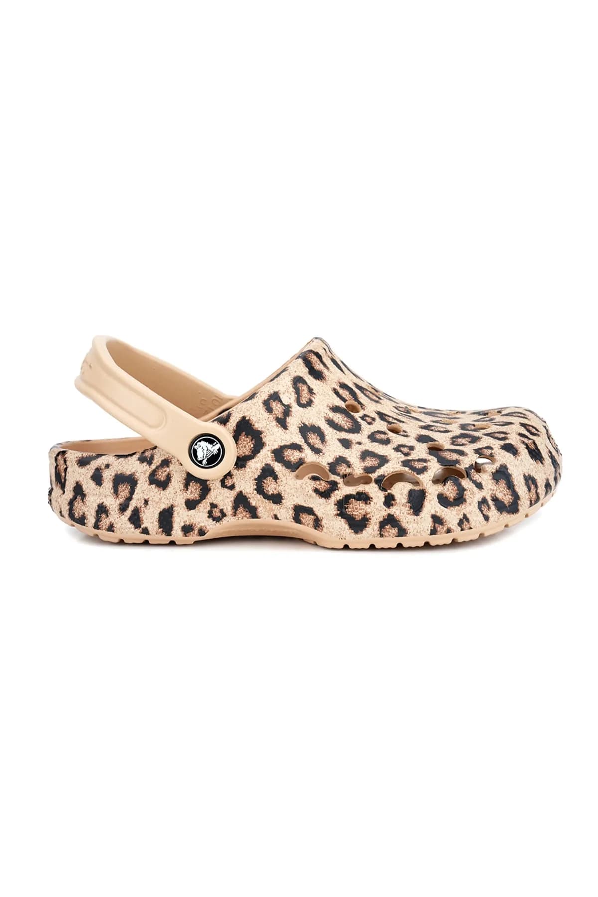 Baya Seasonal Printed Clog Unisex Terlik Açık Kahverengi