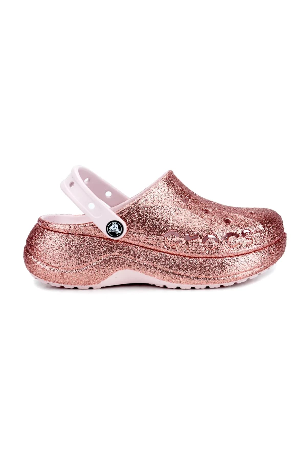 Baya Platform Glitter Clog Kadın Terlik Pembe