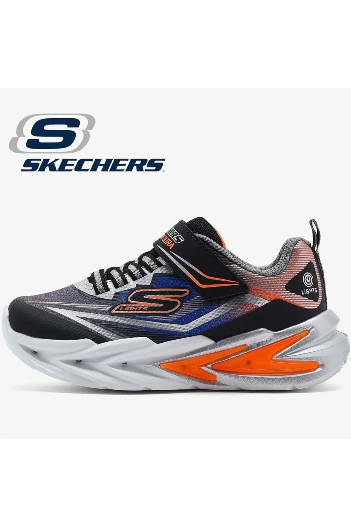 Flex Glow Ultra 400139L Ortopedik Işıklı Çocuk Spor Ayakkabı GRİ