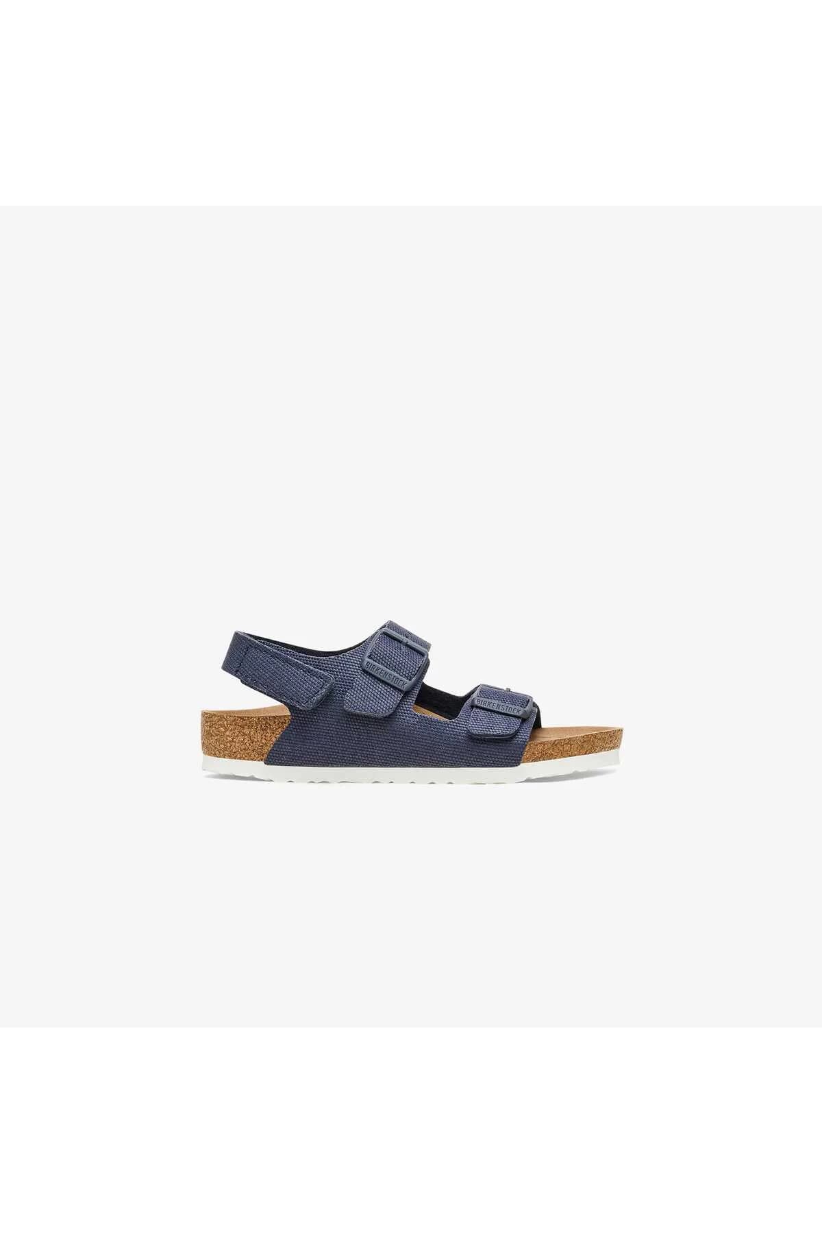 Milano Tex Canvas Vegan Bebek Lacivert Sandalet