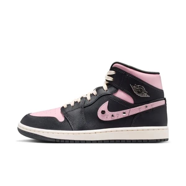 Nike Air Jordan 1 Mid SE "Iced Carmine" Kadın Basketbol Ayakkabısı — Çok Renkli · II0571-001 (2/10)