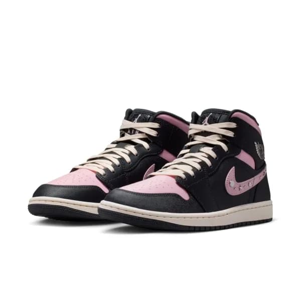 Nike Air Jordan 1 Mid SE "Iced Carmine" Kadın Basketbol Ayakkabısı — Çok Renkli · II0571-001 (4/10)