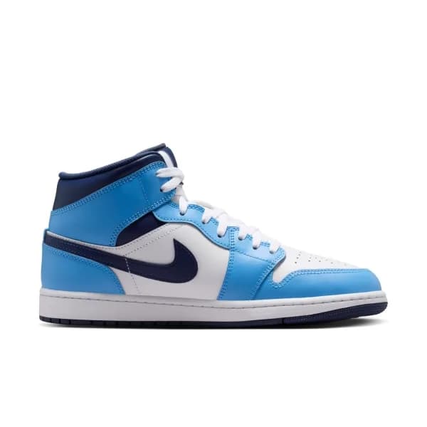 Air Jordan 1 Mid Erkek Mavi Basketbol Ayakkabısı