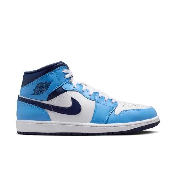 Nike Air Jordan 1 Mid Erkek Mavi Basketbol Ayakkabısı · DQ8426-405