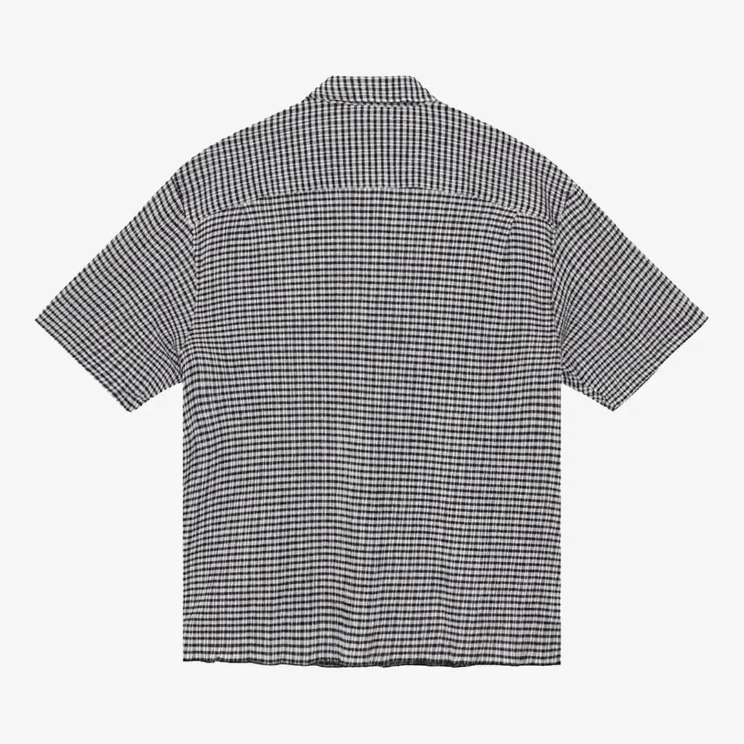 Stussy Crinkled Check Shirt 'Black' — T-shirt & Sweatshirt, Siyah · 1110371-BLACK (2/2)